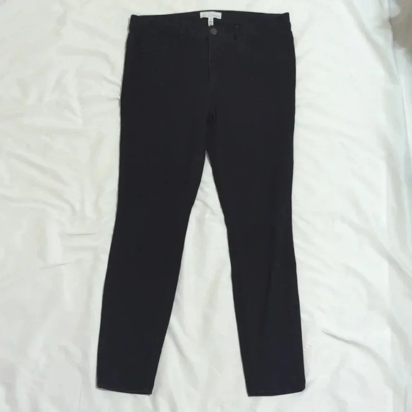 Ann Taylor Loft Leggings Brushed Sateen in Marisa Fit, Color Black Size 6 - Picture 2 of 13